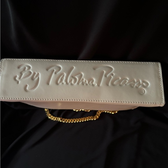 Paloma Picasso, small cream, leather shoulder bag - Picture 4 of 13